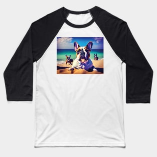 Frenchie's Beach Vibin Baseball T-Shirt